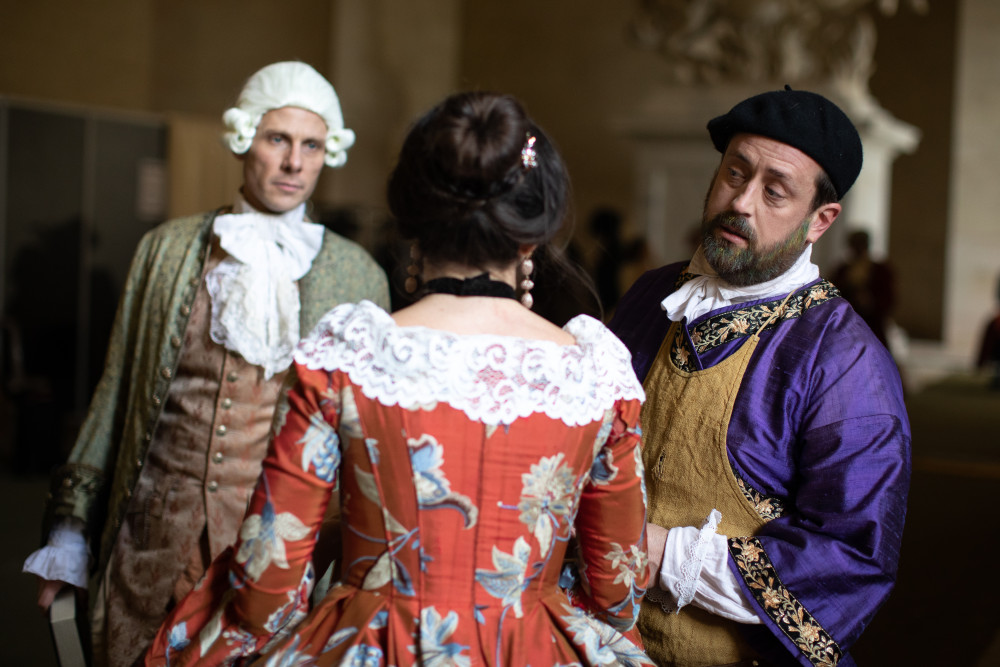 The courtiers and the Art Master: amongst the characters drawn from Versailles history