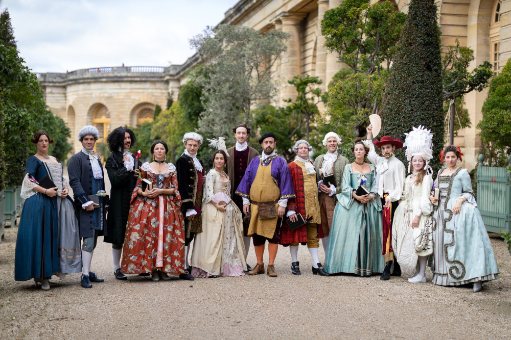 Some of the British Cast outside the King's Orangery