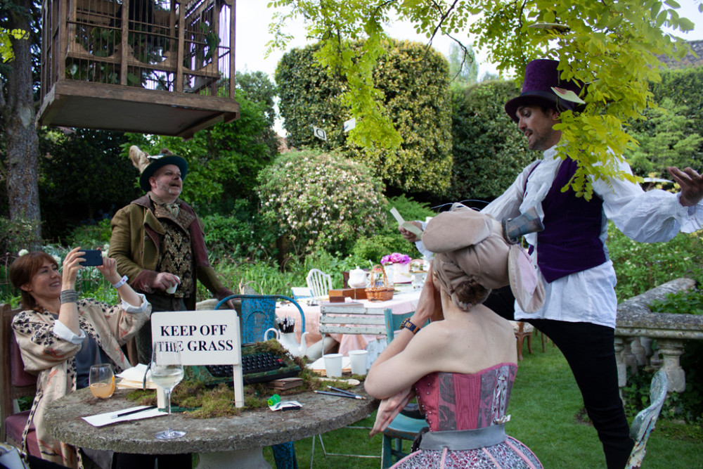 Cakes and Games a the tea table