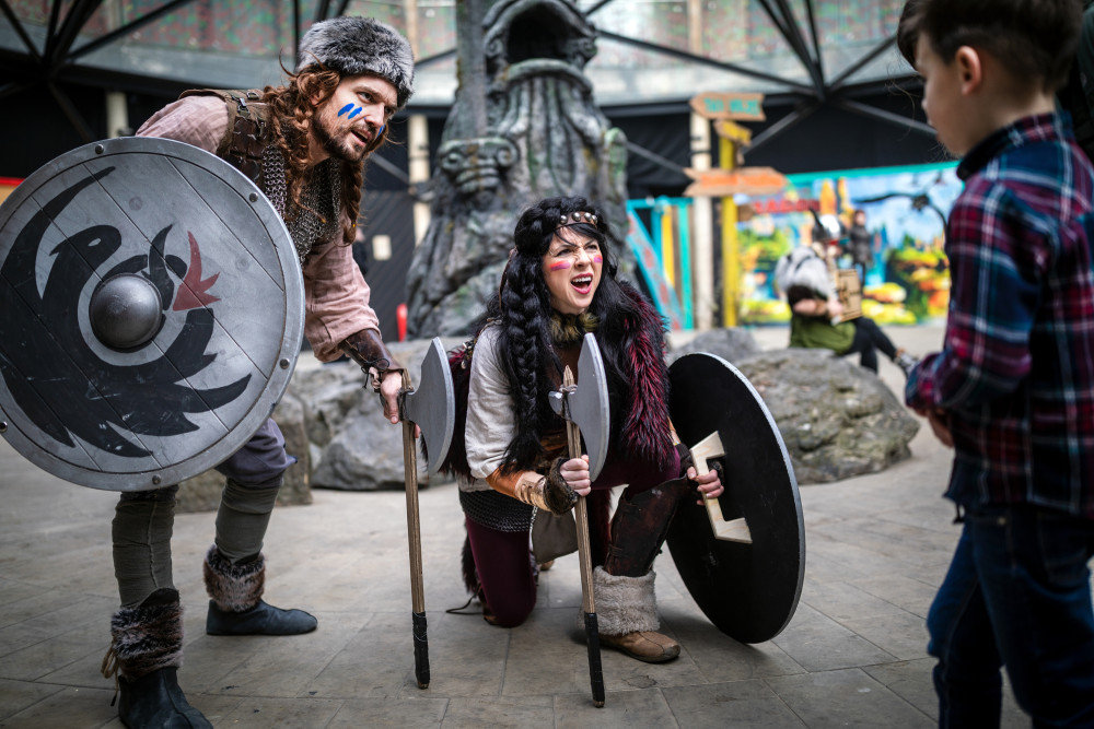 Our viking characters guided the young guests