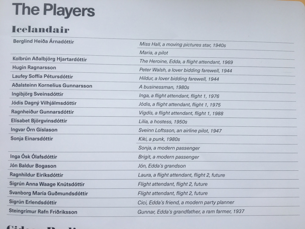 Cast List Icelandair Cast 2