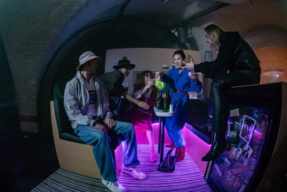 The Tour Bus taking the corner