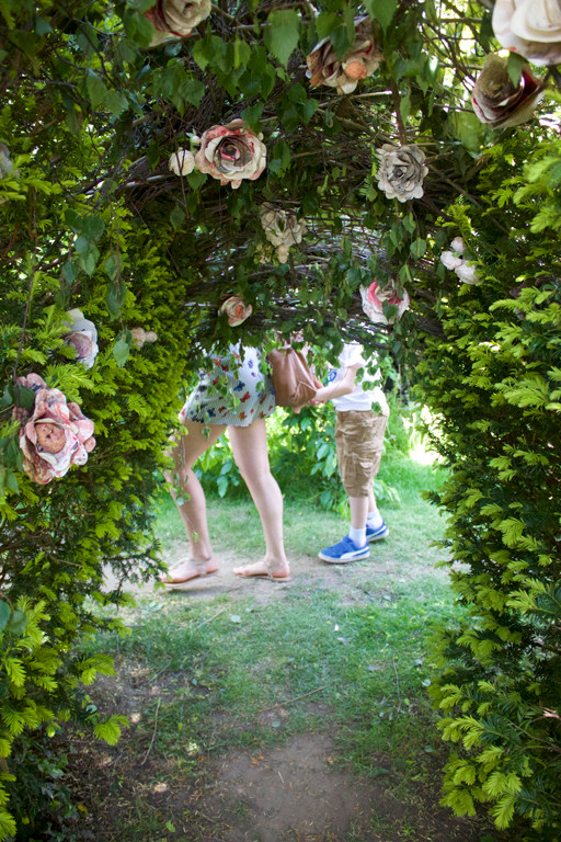 Roses with faces. Garden Party